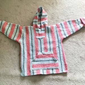Pink drug rug pullover hoodie